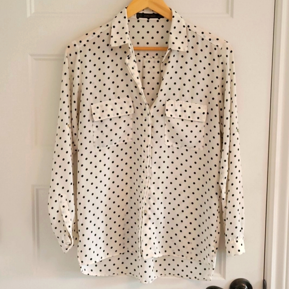 2 for 15$ Polka dot zara blouse xsmall